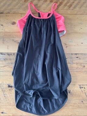 lululemon athletica Black & Pink Layered Tank Top